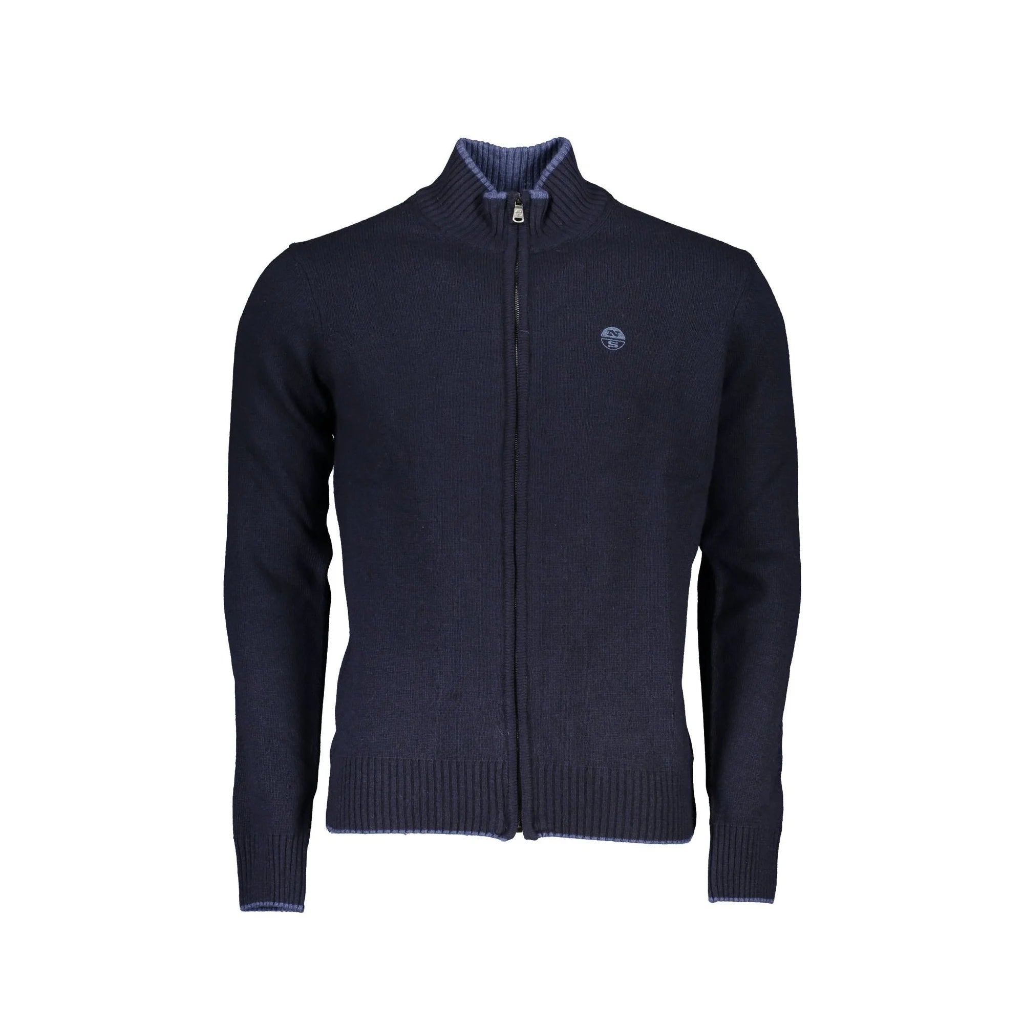 North Sails Maglia Cardigan Uomo Blu Zip Ricamo Maglie - foto prodotto