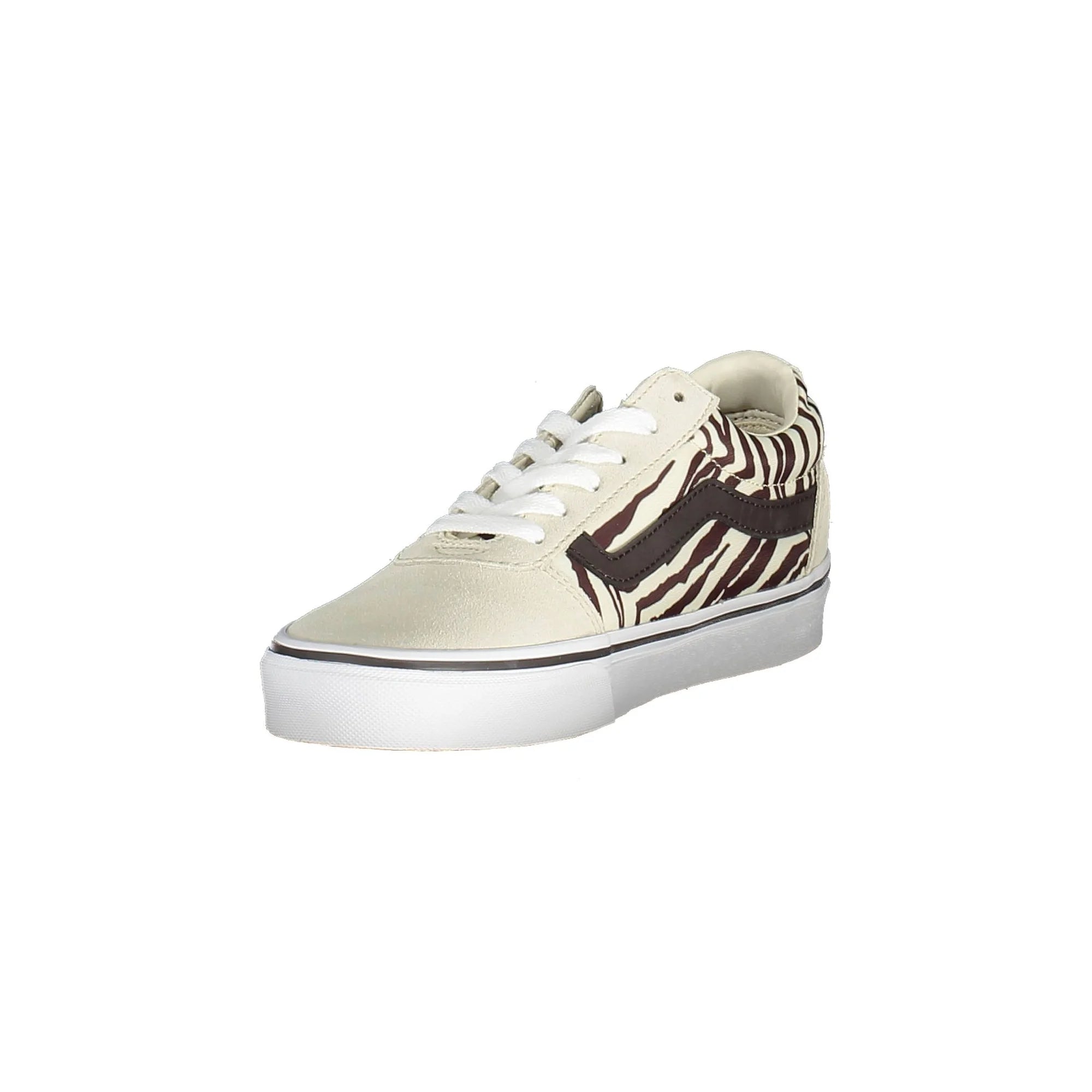 VANS Scarpe Sneakers Donna Beige con Lacci e Logo - vista 3