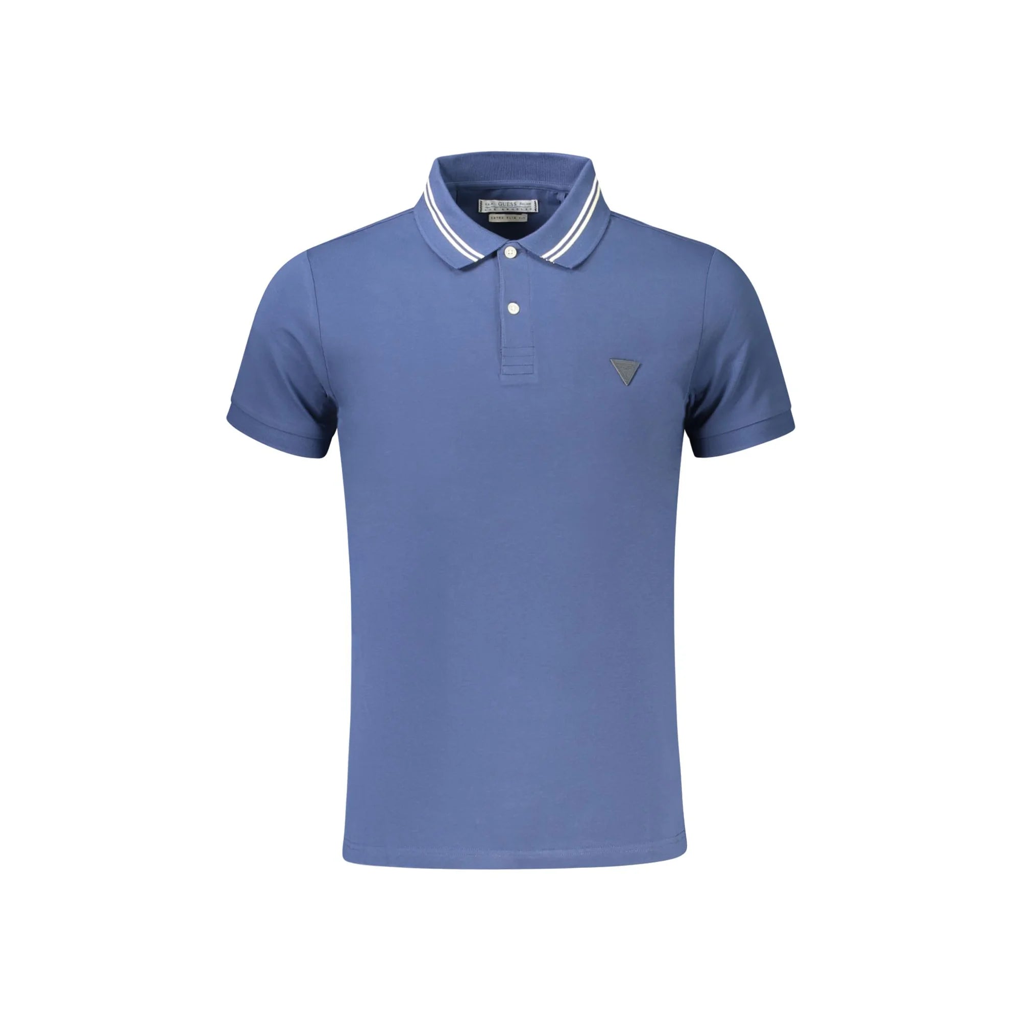 GUESS JEANS POLO MANICHE CORTE UOMO BLU