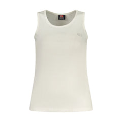 Norway 1963 Camiseta Sin Mangas Mujer Blanca Bordado Logo