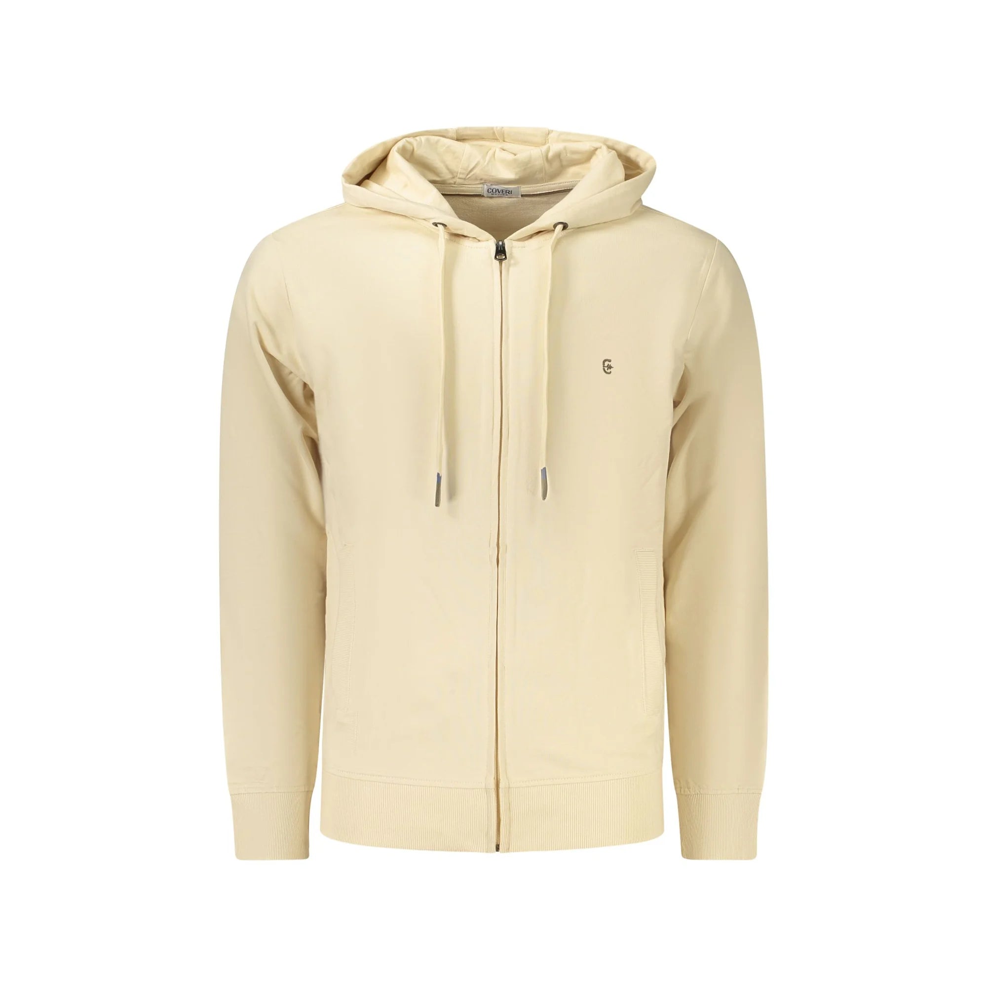 COVERI MOVING FELPA CON ZIP UOMO BEIGE