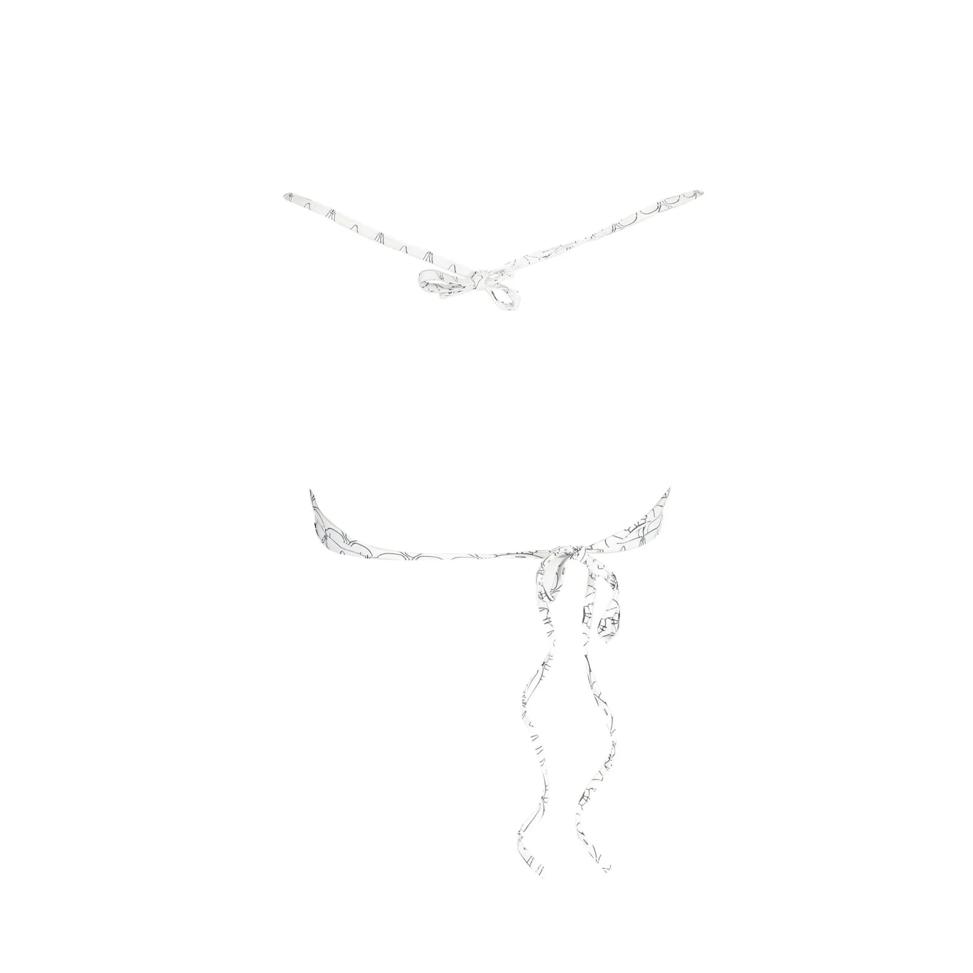 KARL LAGERFELD BEACHWEAR COSTUME PARTE SOPRA DONNA BIANCO