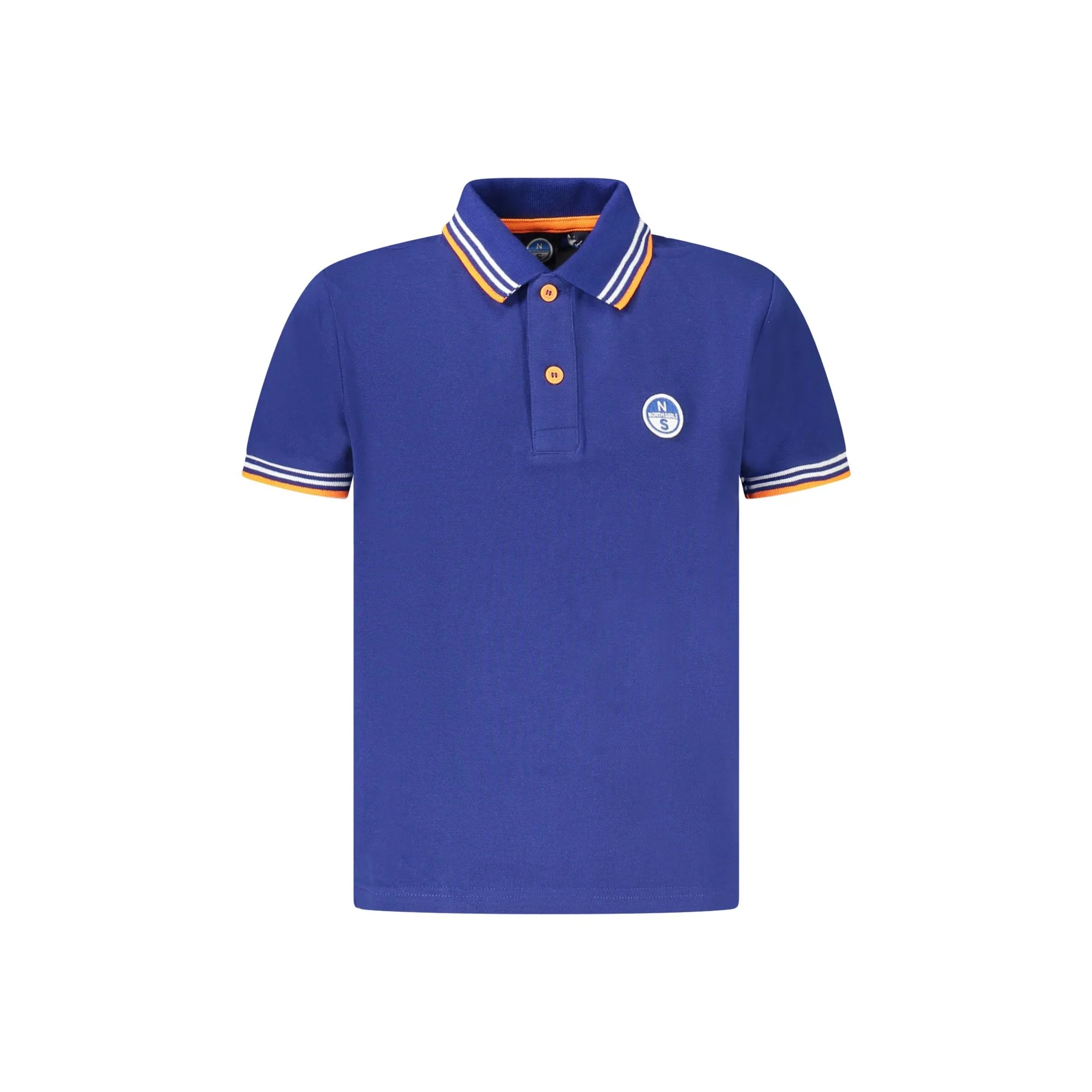 North Sails Polo Maniche Corte Bambino Blu Logo - foto prodotto