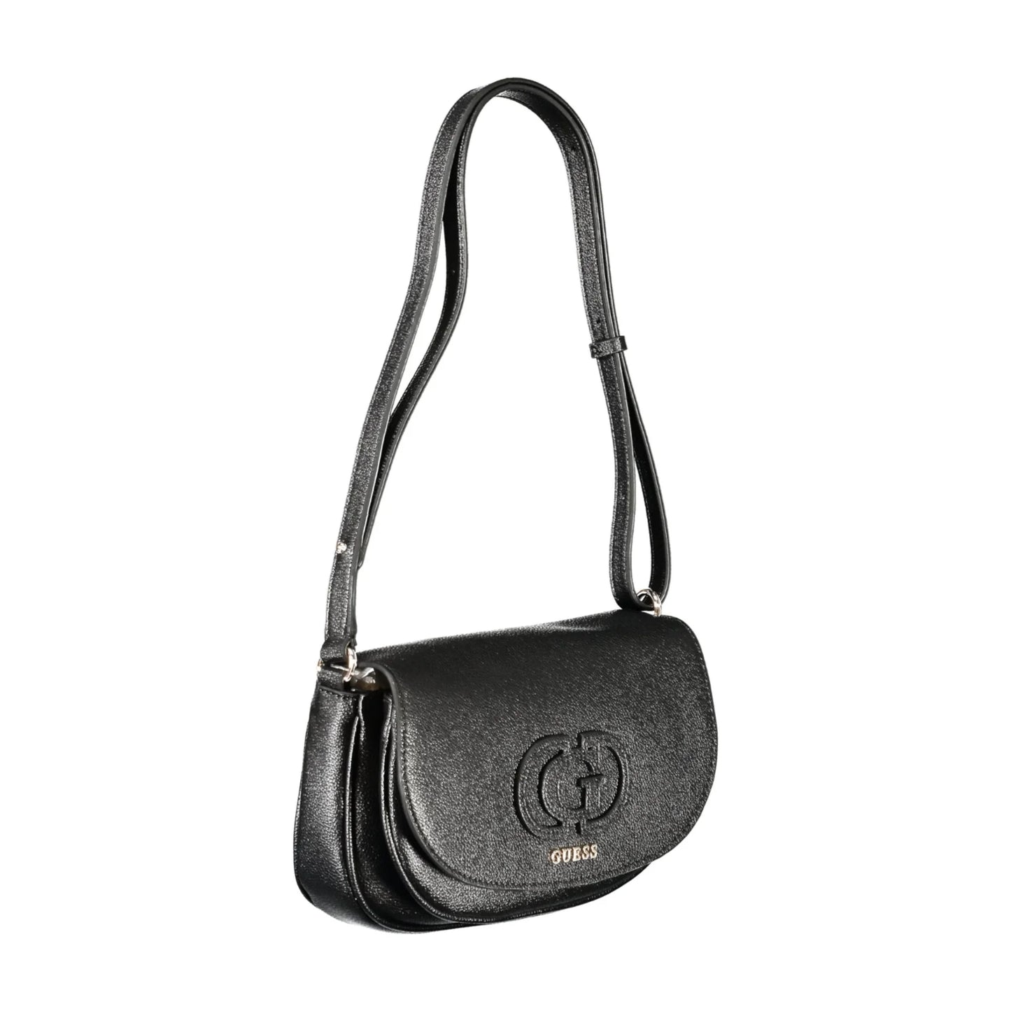Guess Jeans Borsa a Spalla Donna Nera Logo Borse nero - vista 3