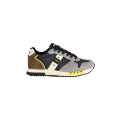 Blauer Sneakers Uomo Grigie Stampa Logo