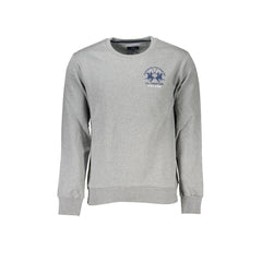 La Martina Sudadera Hombre Gris Cuello Redondo Regular Fit sudadera Logo