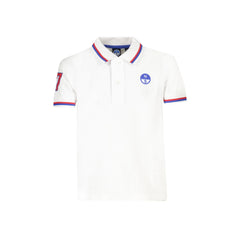 North Sails Polo Maniche Corte Bambino Bianca Stampa Logo