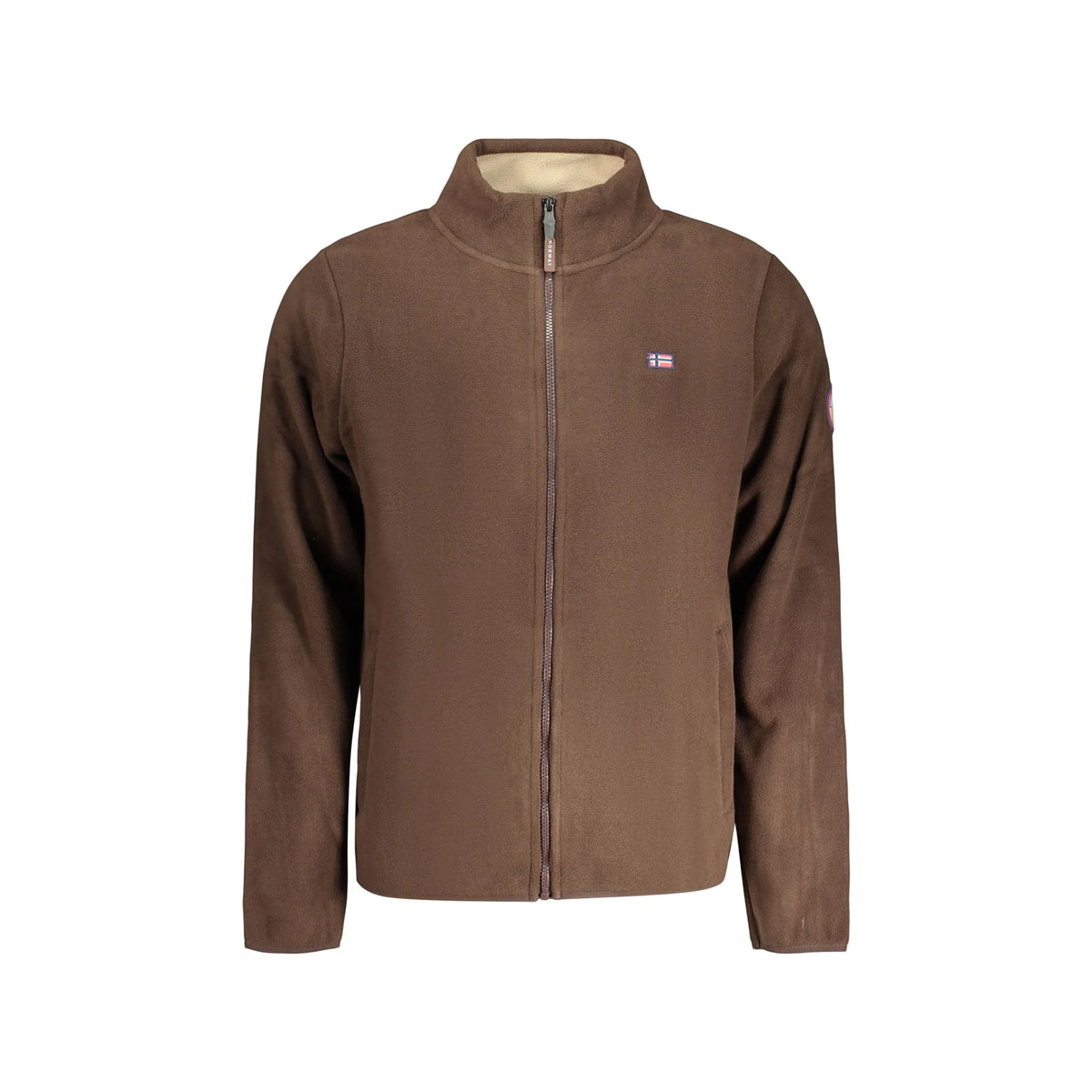 NORWAY 1963 FELPA CON ZIP UOMO MARRONE