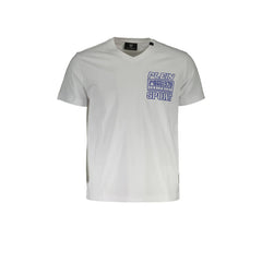 Plein Sport T-Shirt Μανίκια Κοντά Ανδρική Λευκή Εκτύπωση