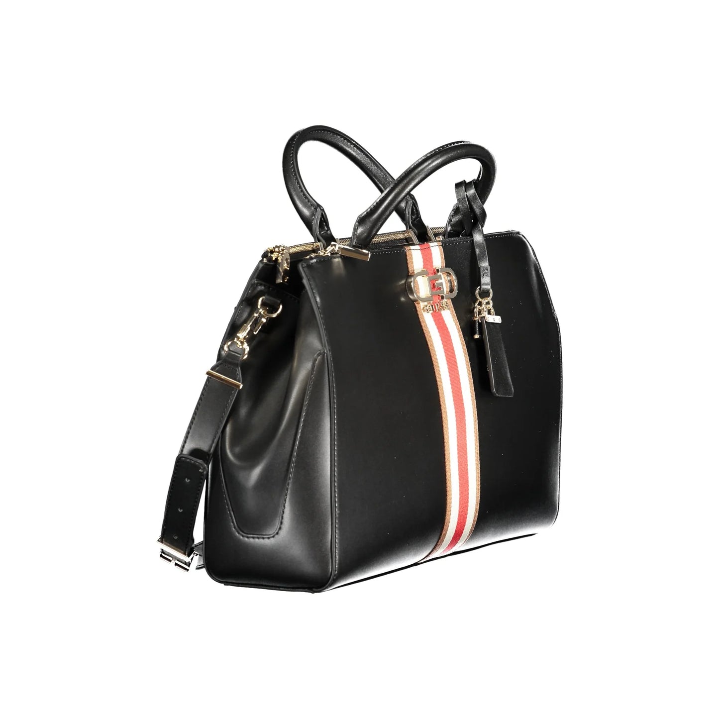 GUESS JEANS Borsa Donna a Mano Nera Modello Nelka Borse nero - vista 3