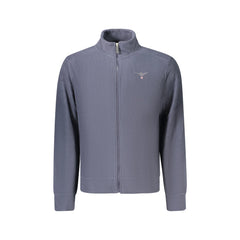 Accademia Militare Felpa Maniche Lunghe Uomo Blu Zip Ricamo Logo