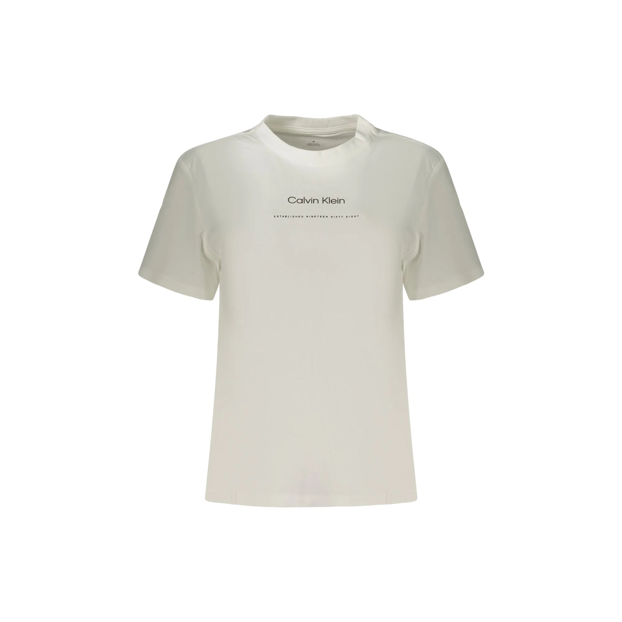 CALVIN KLEIN T-SHIRT MANICHE CORTE DONNA BIANCO