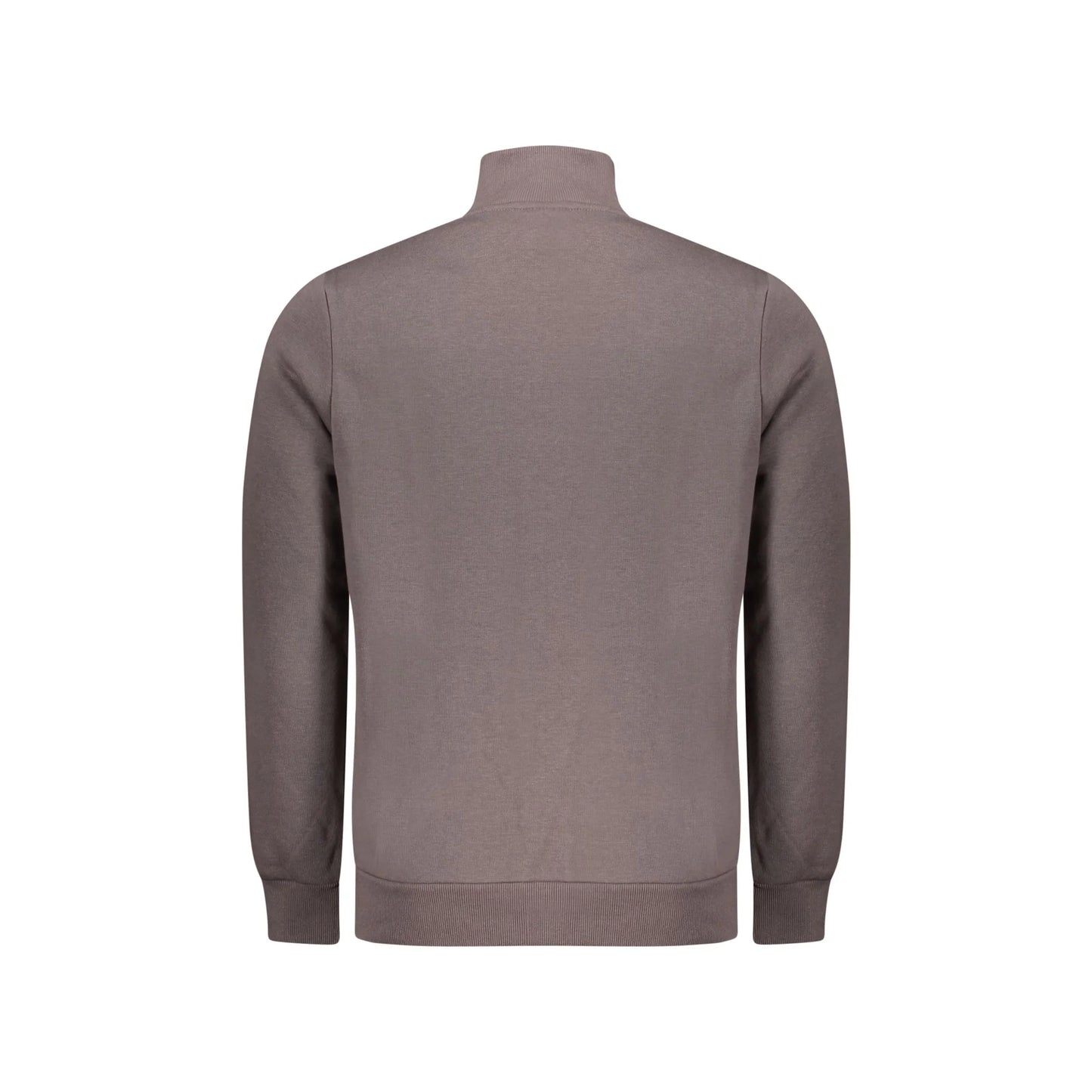 Norway 1963 Felpa Uomo Marrone con Zip Felpata Applicazione Logo Felpe - vista 2