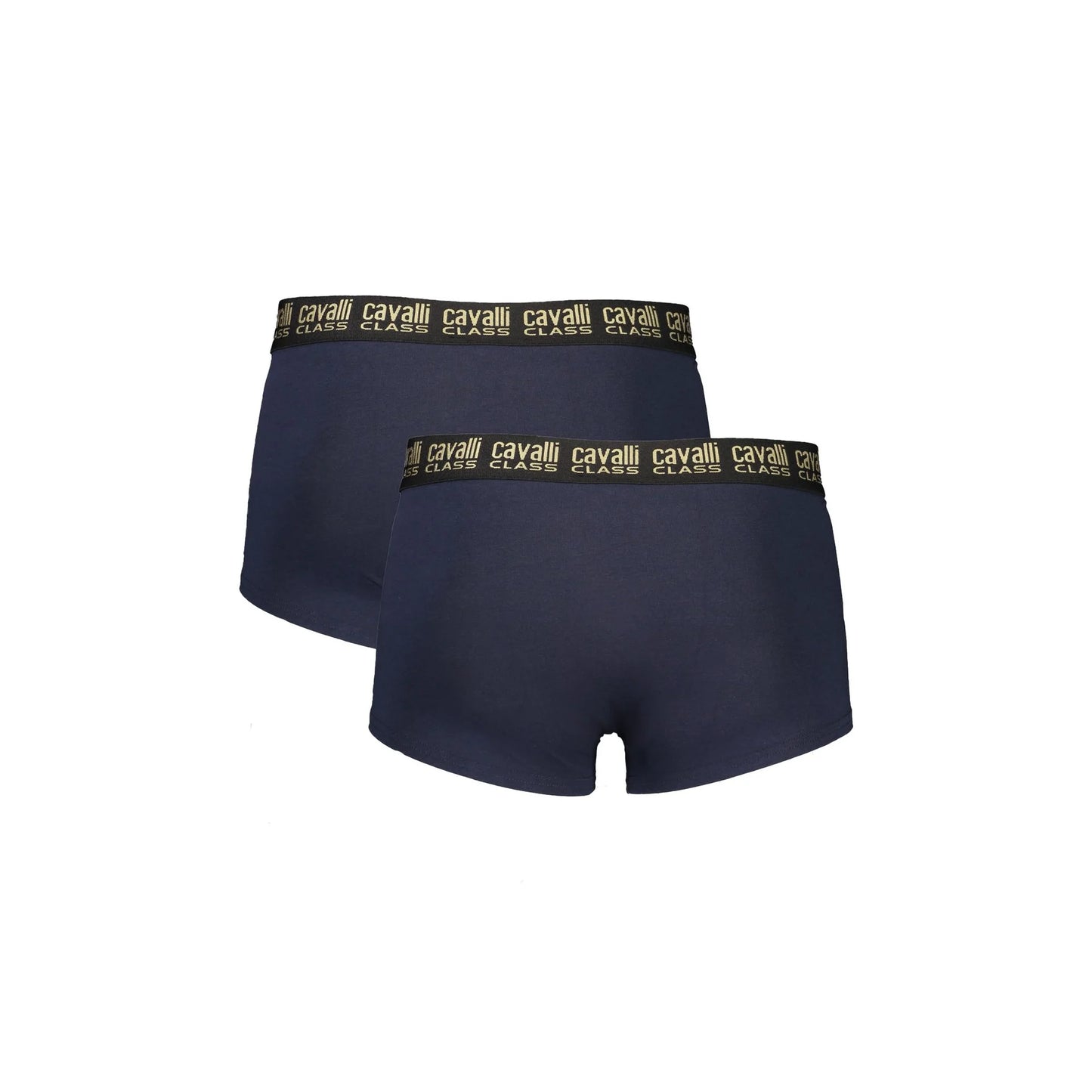 Cavalli Class Boxer Uomo Blu Bi-Pack con Elastico Logo Intimo - vista 2