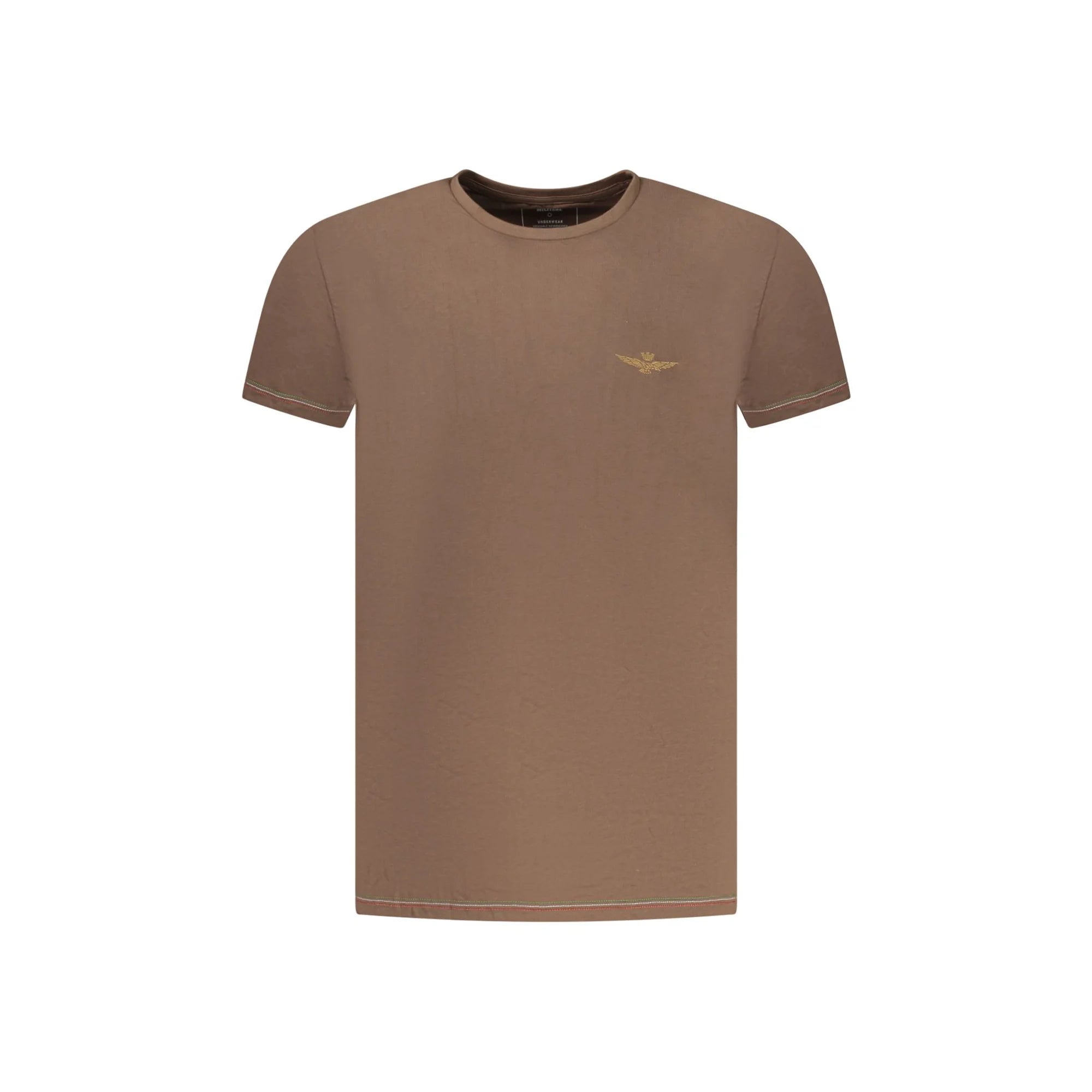 AERONAUTICA MILITARE T-SHIRT ESTERNABILE UOMO MARRONE