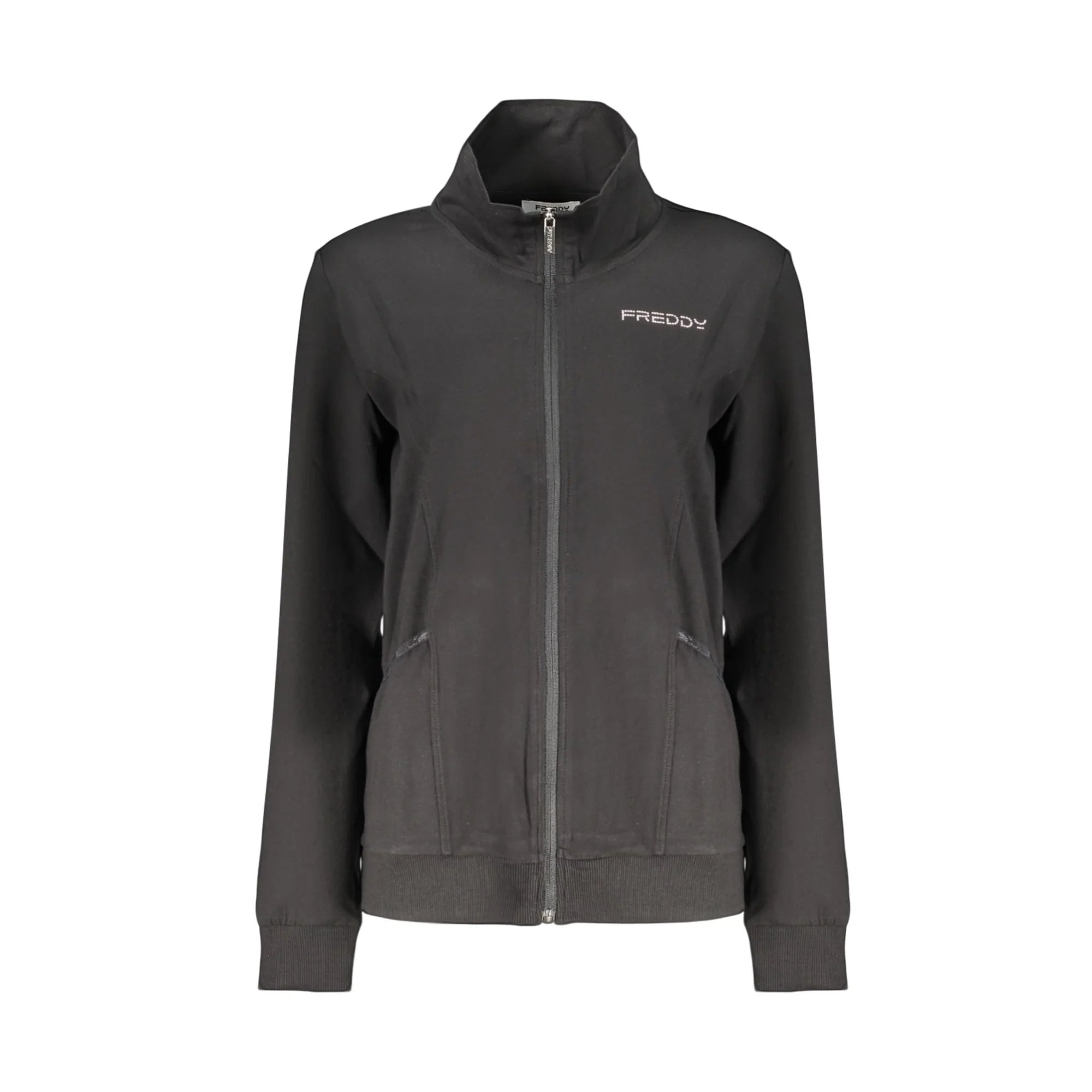 FREDDY FELPA CON ZIP DONNA NERO