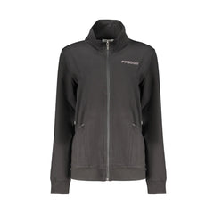 Freddy Női Fekete Hosszú Ujjú Pulóver Cipzárral