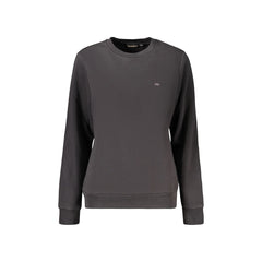 Napapijri Felpa Maniche Lunghe Donna Nera Ricamo Logo