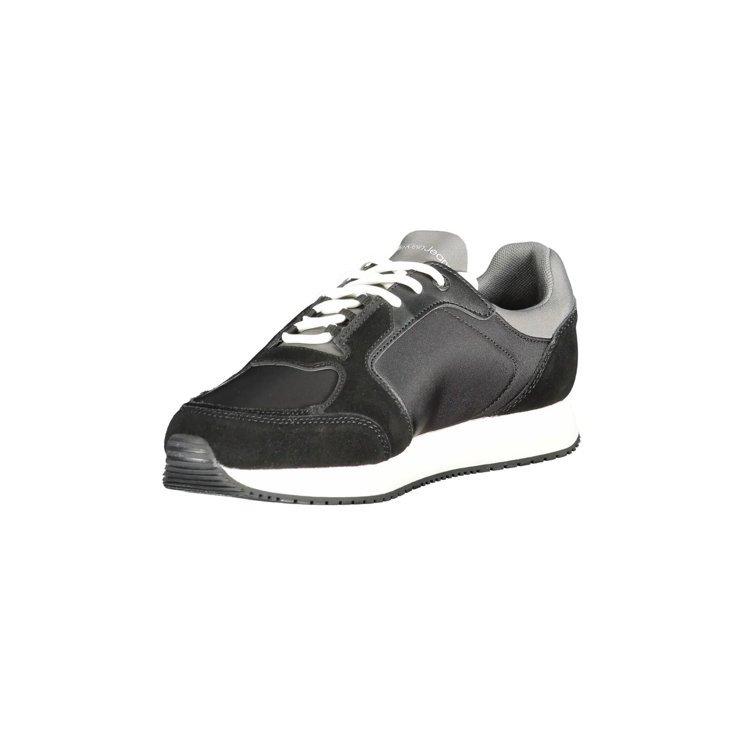 CALVIN KLEIN Sneakers Uomo Nere con Dettagli Grigi e Bianchi nero - vista 3