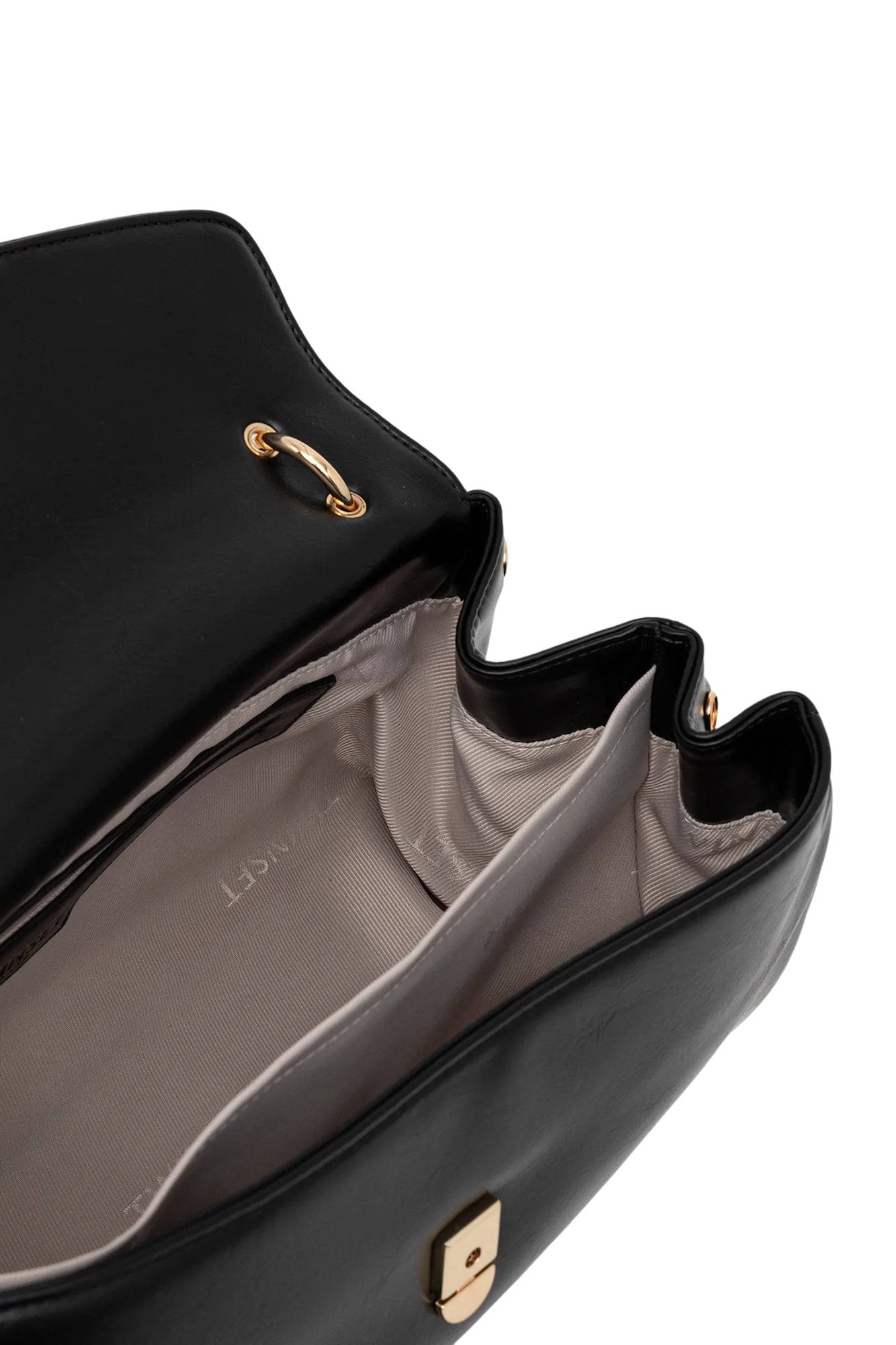 TWINSET Borsa Donna a Mano Nera Top Handle con Tracolla