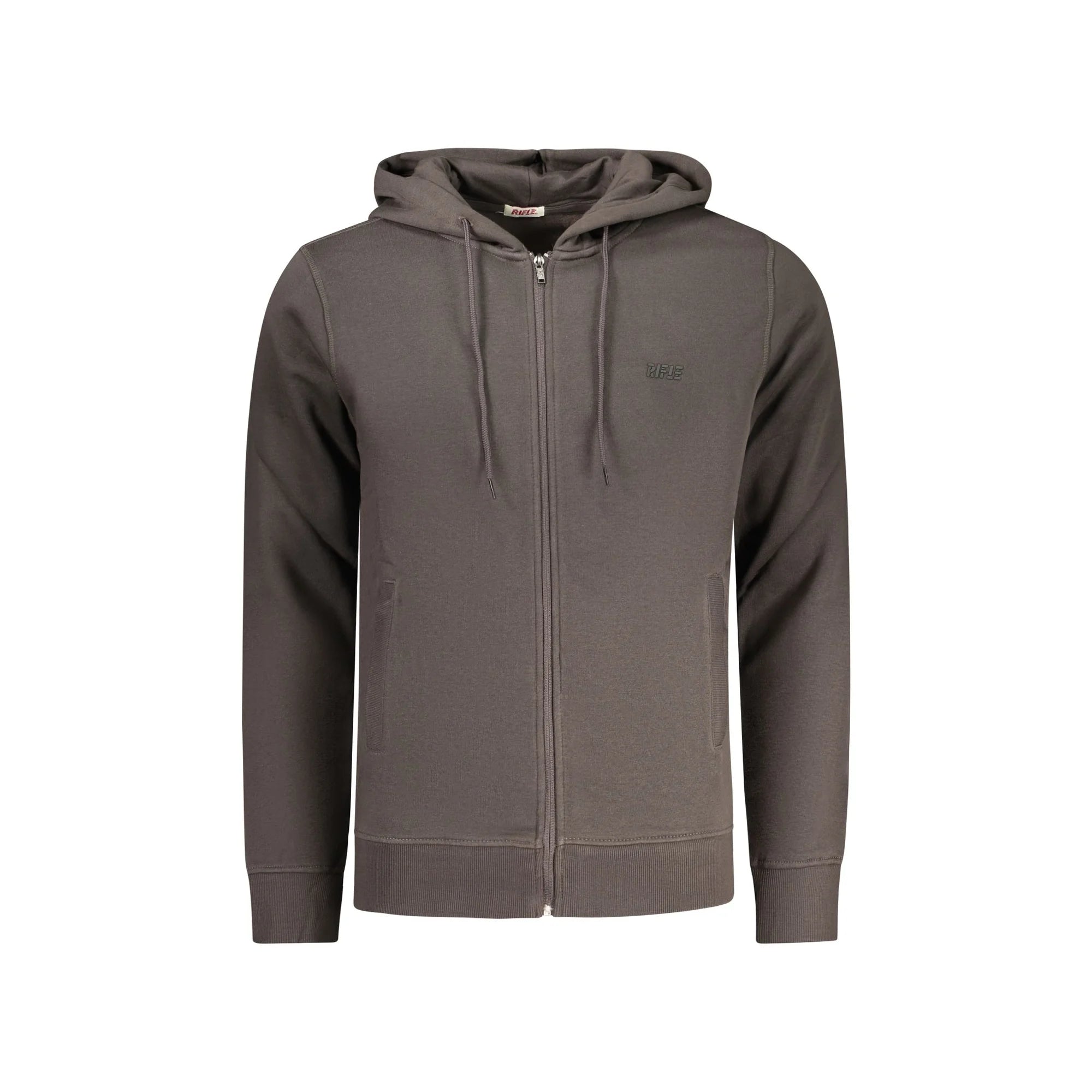 RIFLE FELPA CON ZIP UOMO GRIGIO