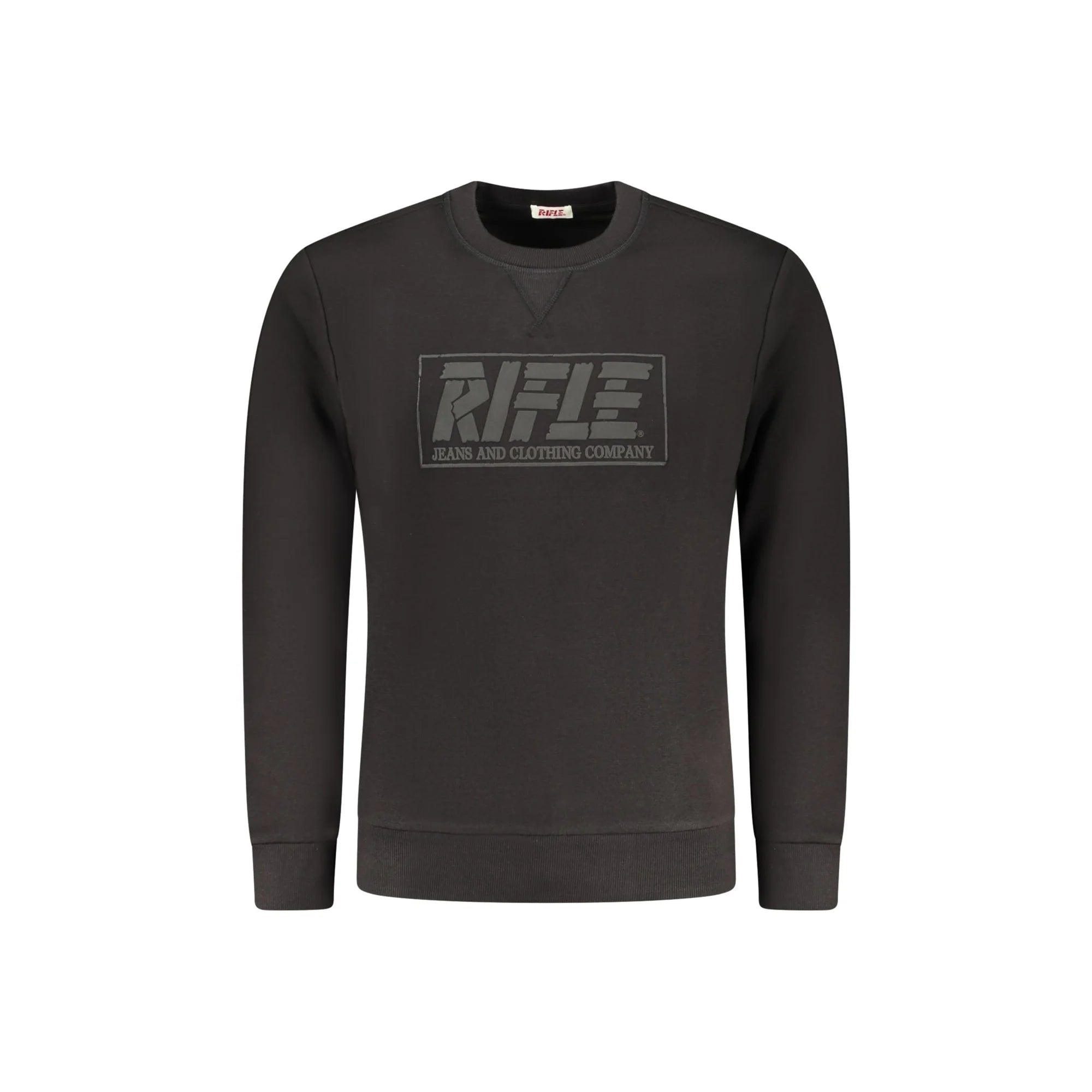 RIFLE FELPA SENZA ZIP UOMO NERO