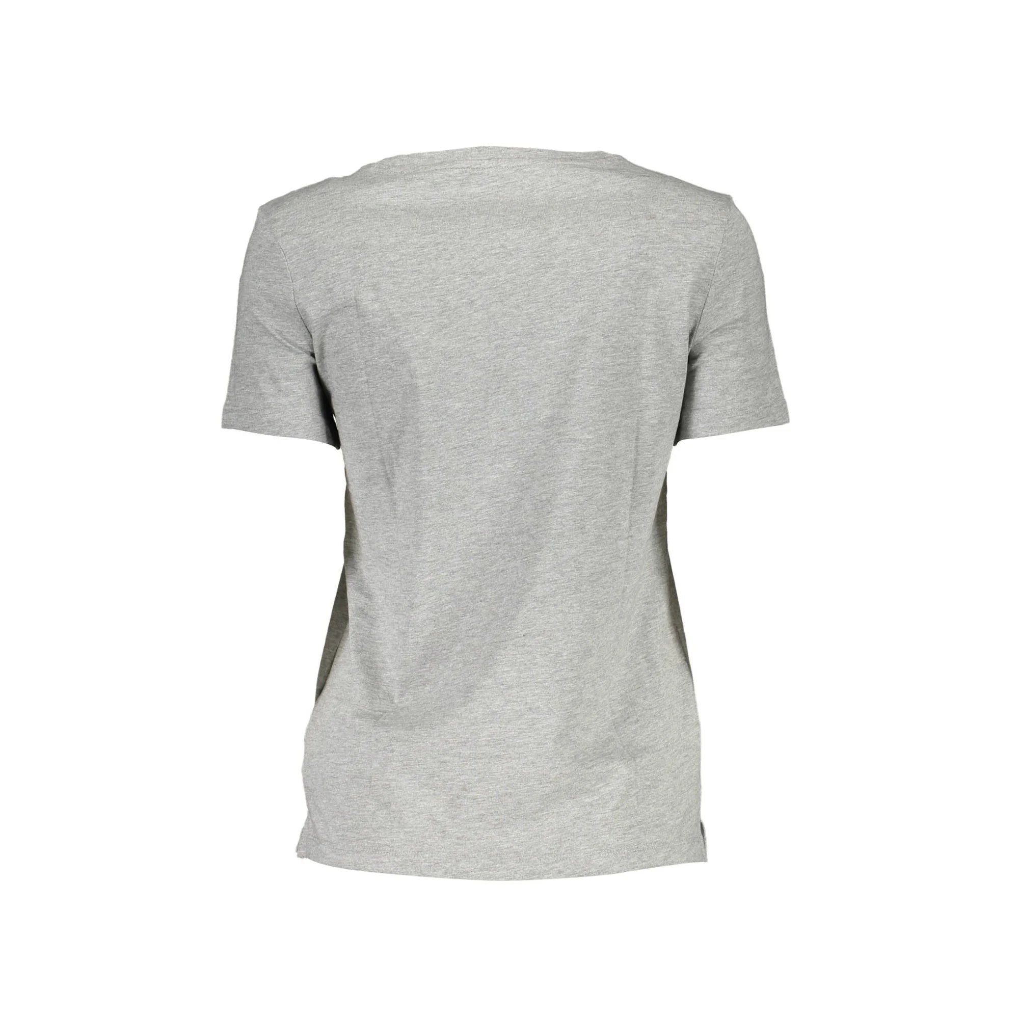 GUESS JEANS T-SHIRT MANICHE CORTE DONNA GRIGIO