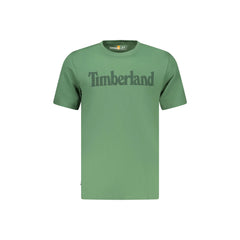 Timberland T-Shirt Μανίκια Κοντά Ανδρική Πράσινη Εκτύπωση Λογότυπο