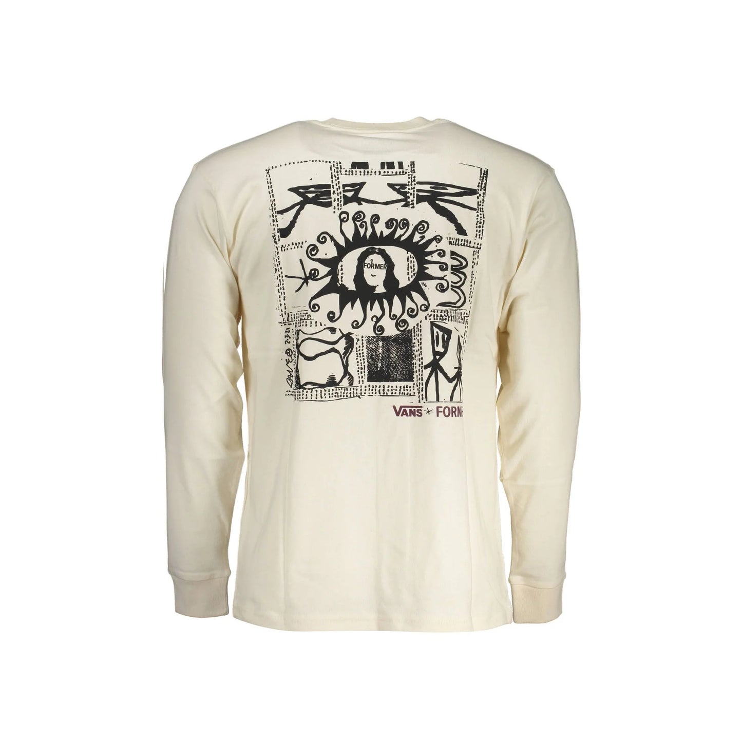 VANS T-SHIRT MANICHE LUNGHE UOMO BIANCO