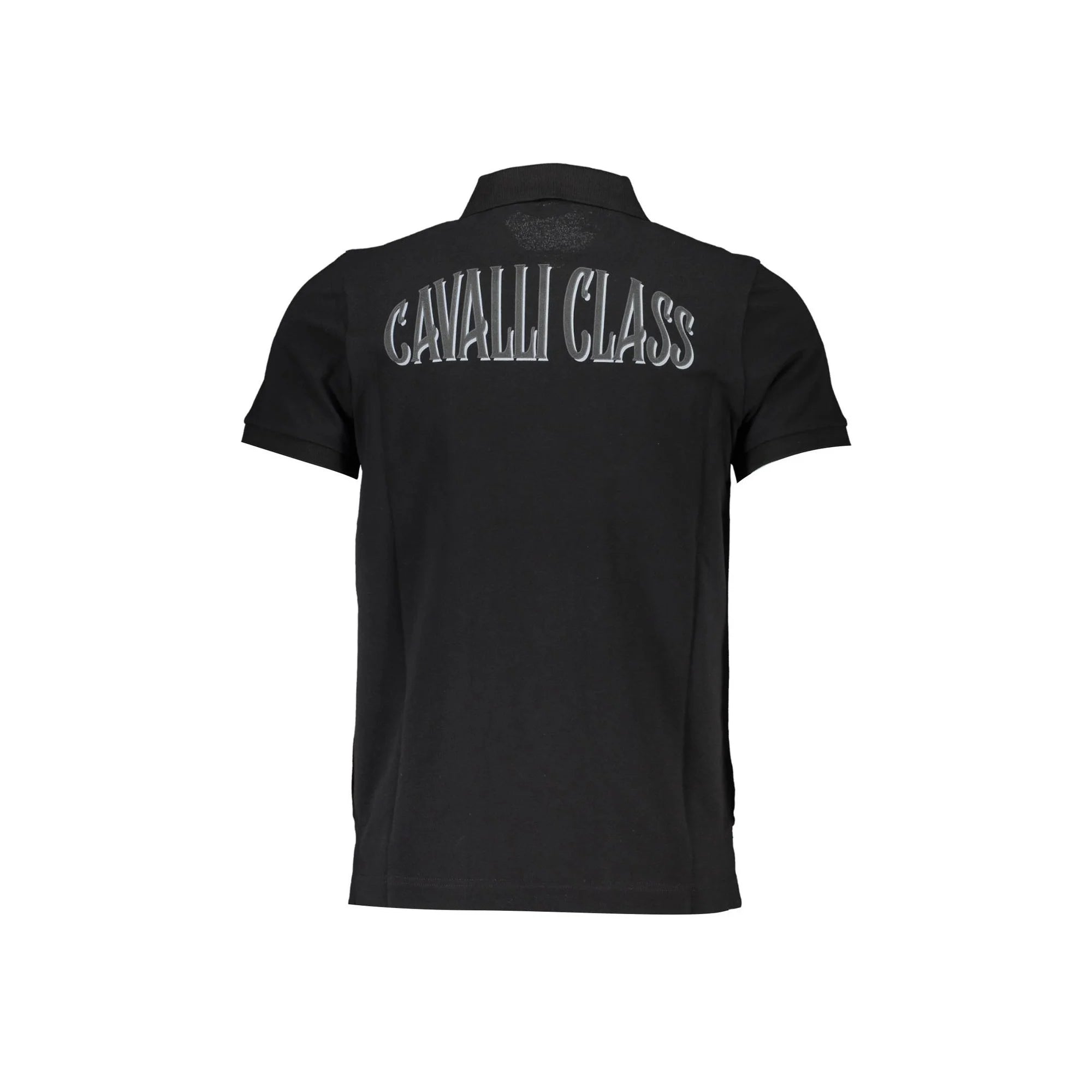 Cavalli Class Polo Maniche Corte Uomo Nera Stampa Logo nero - vista 2