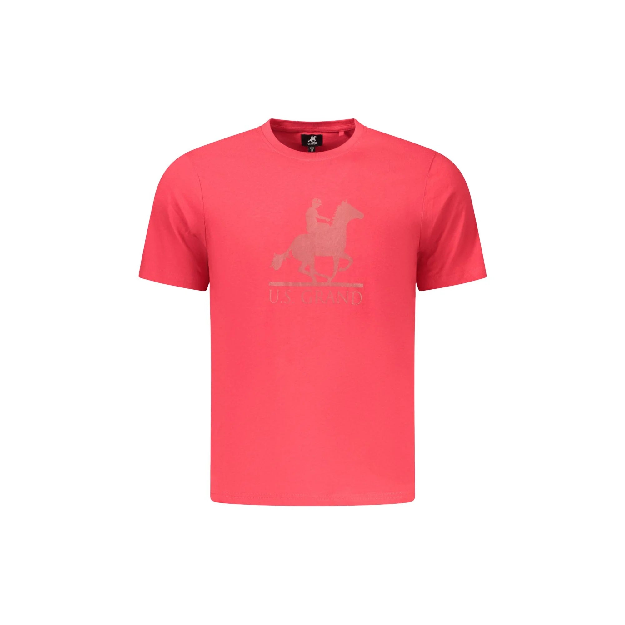 U.S. GRAND T-SHIRT MANICHE CORTE UOMO ROSSO