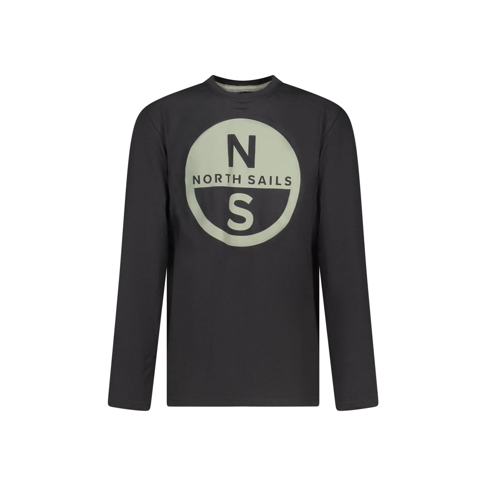 NORTH SAILS T-SHIRT MANICHE LUNGHE BAMBINO NERO