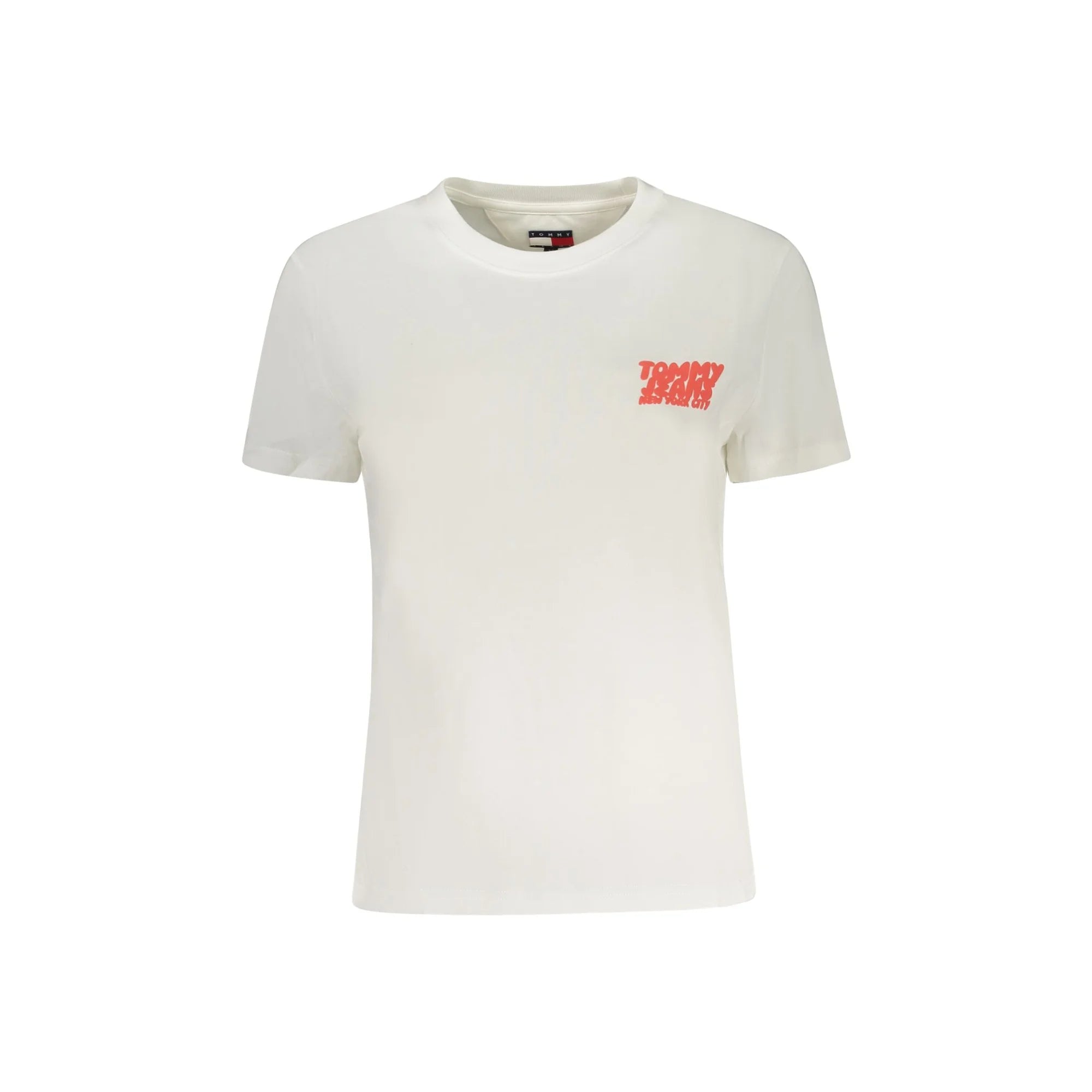 TOMMY HILFIGER T-SHIRT MANICHE CORTE DONNA BEIGE