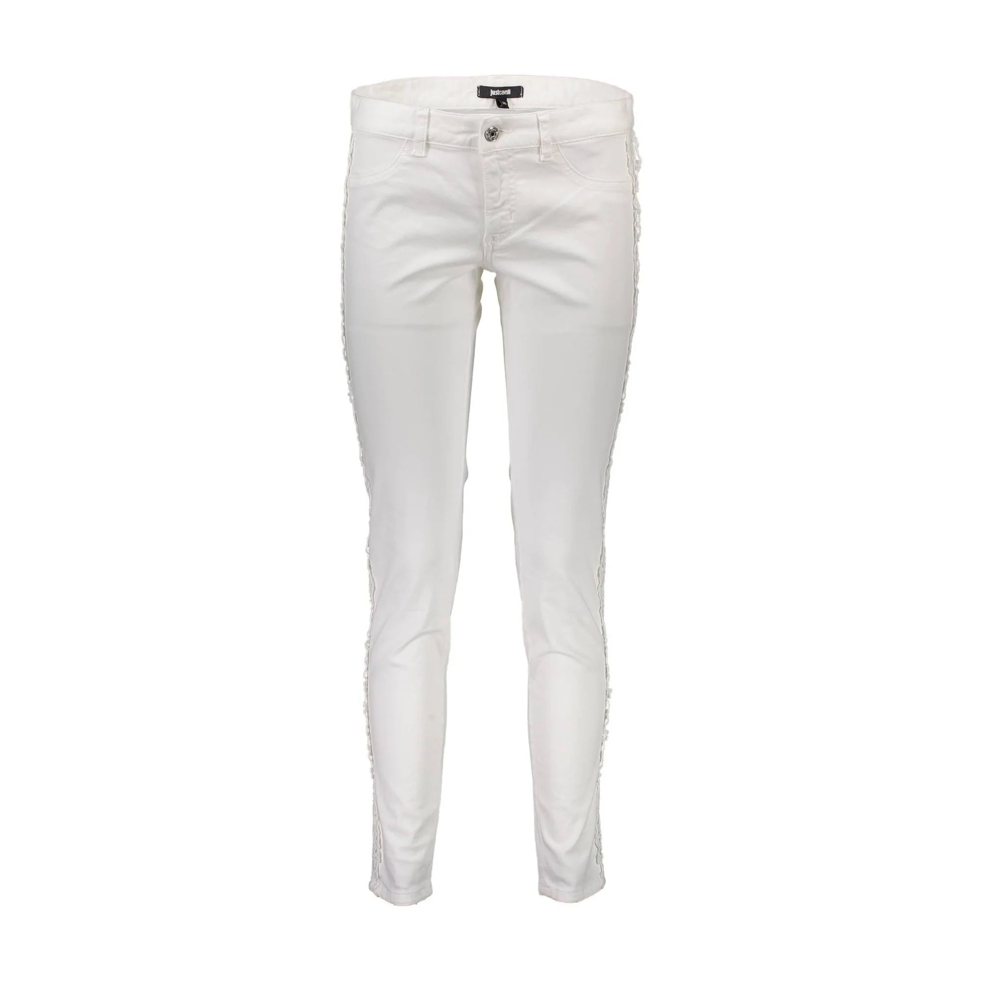 JUST CAVALLI PANTALONE DONNA BIANCO
