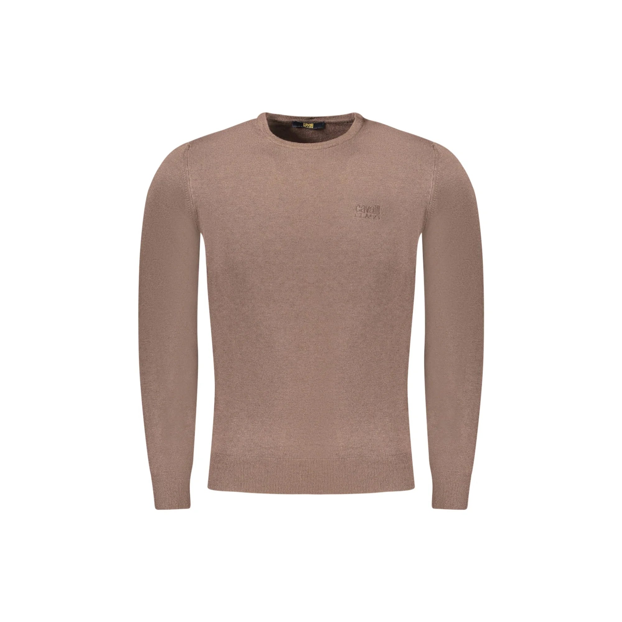 Cavalli Class Maglia Uomo Marrone Girocollo con Logo Maglie - foto prodotto