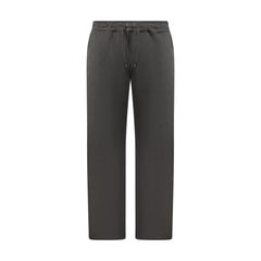 K-Way Pantaloni Uomo Neri Stampa Logo