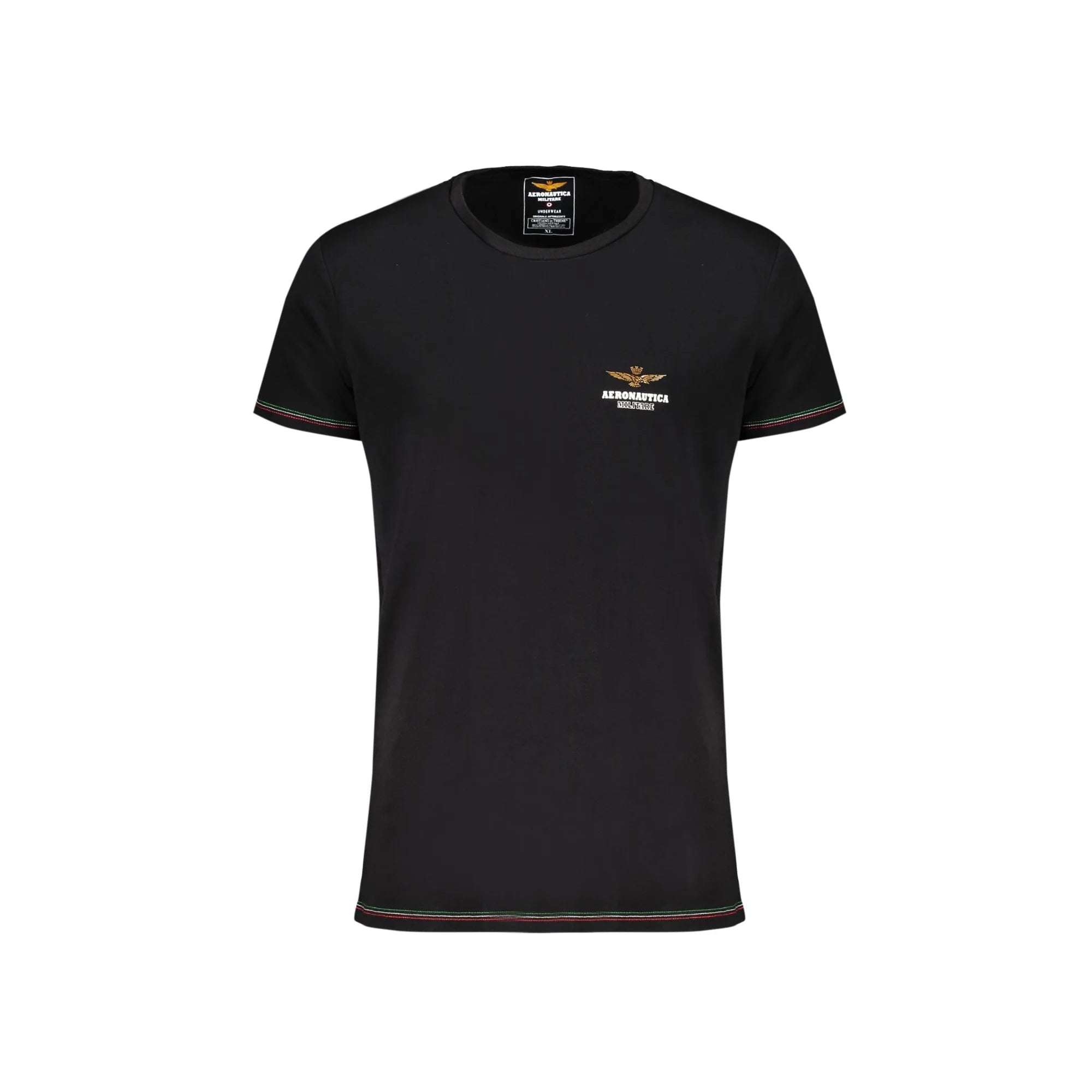 AERONAUTICA MILITARE T-SHIRT ESTERNABILE UOMO NERO