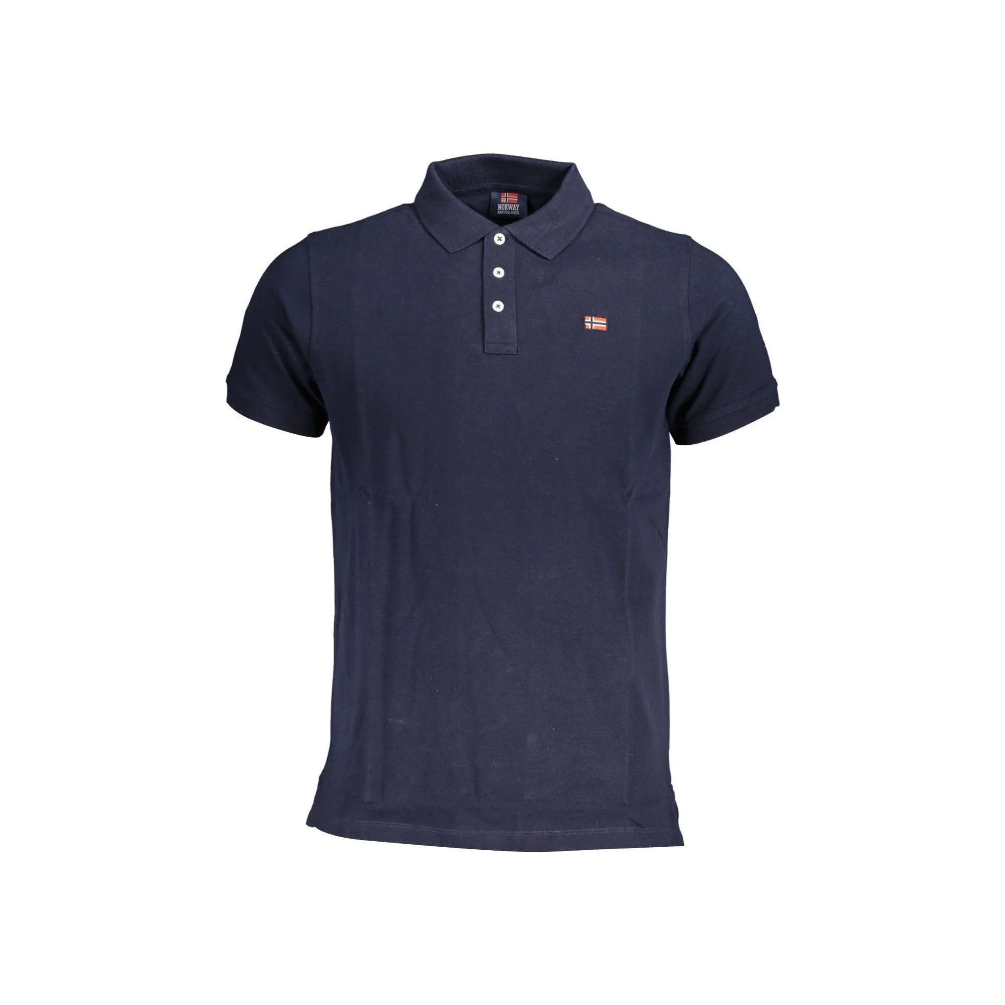 Norway 1963 Polo Maniche Corte Uomo Blu Logo - foto prodotto