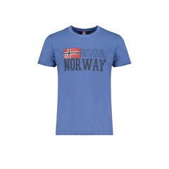 Norway 1963 T-Shirt Maniche Corte Uomo Blu Stampa