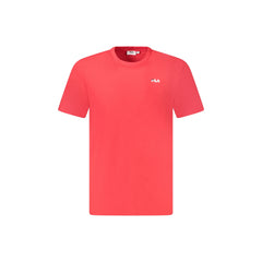 Fila T-Shirt Maniche Corte Uomo Rossa Stampa Logo