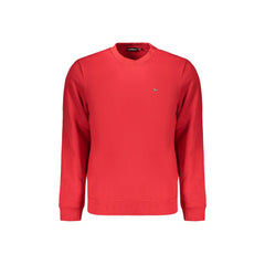Napapijri Felpa Maniche Lunghe Uomo Rossa Ricamo Logo