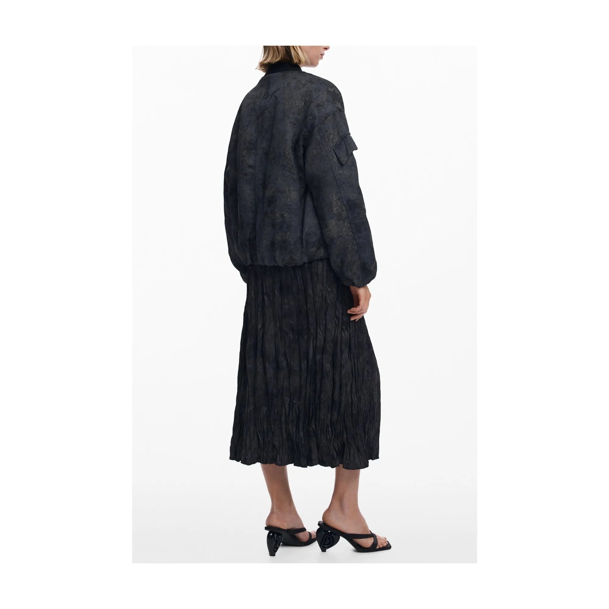 DESIGUAL GIUBBOTTO DONNA NERO