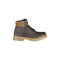 CARRERA Bottines Homme Marron avec Lacets et Détails Contrastés