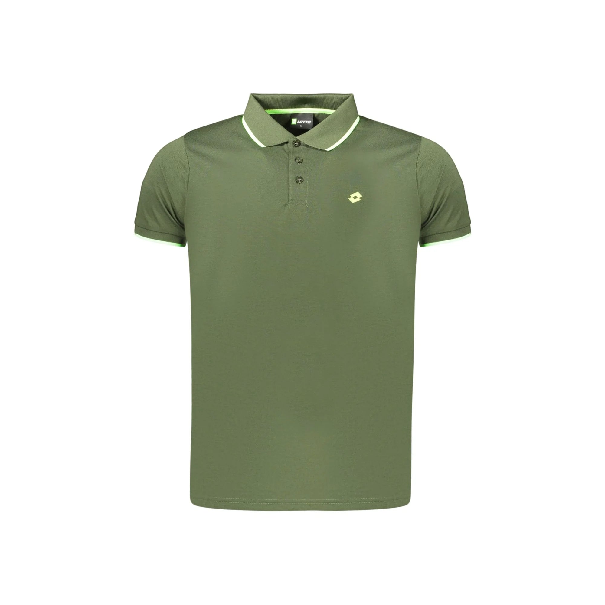 LOTTO POLO MANICHE CORTE UOMO VERDE