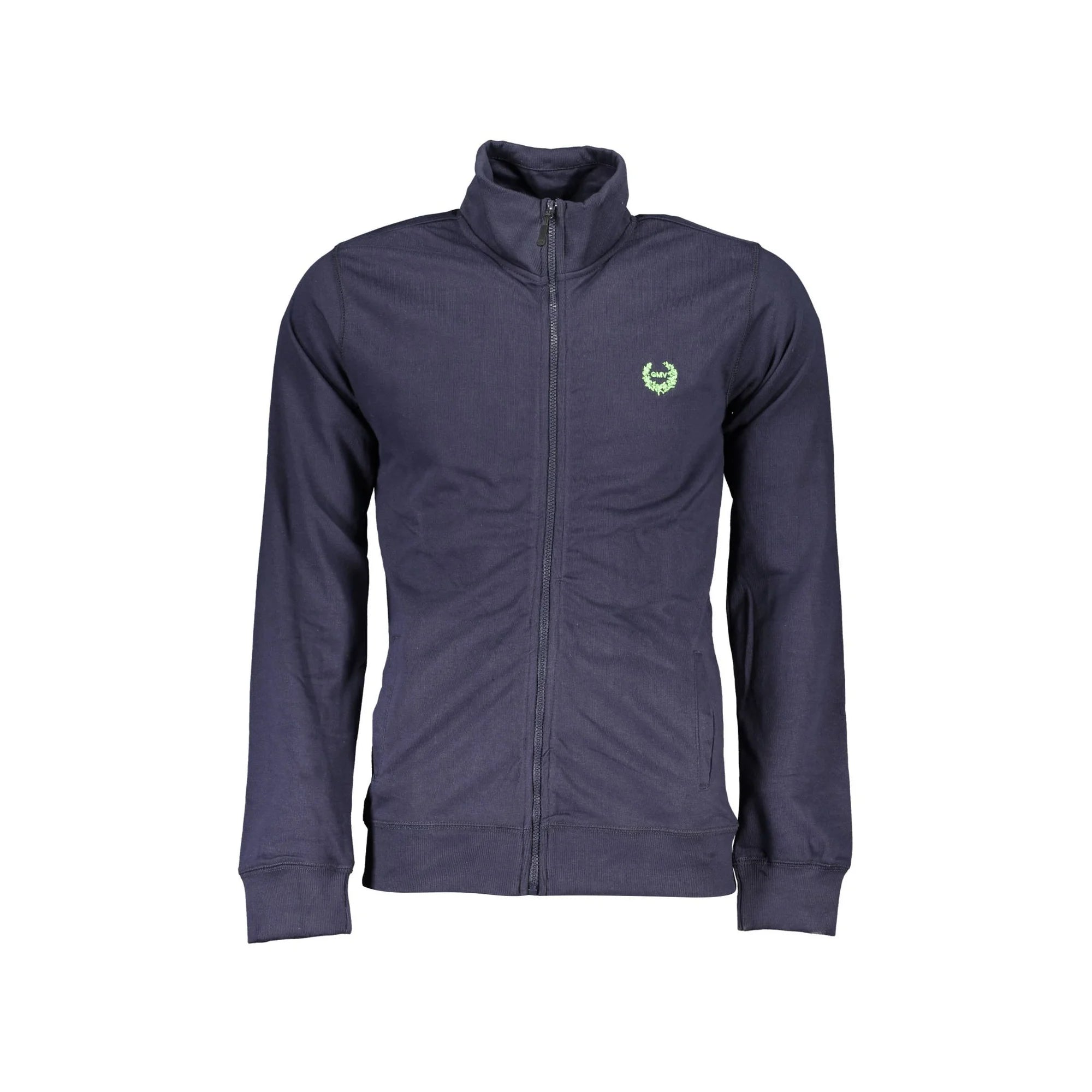 Gian Marco Venturi Felpa Maniche Lunghe Uomo Blu Zip Ricamo Felpe - foto prodotto