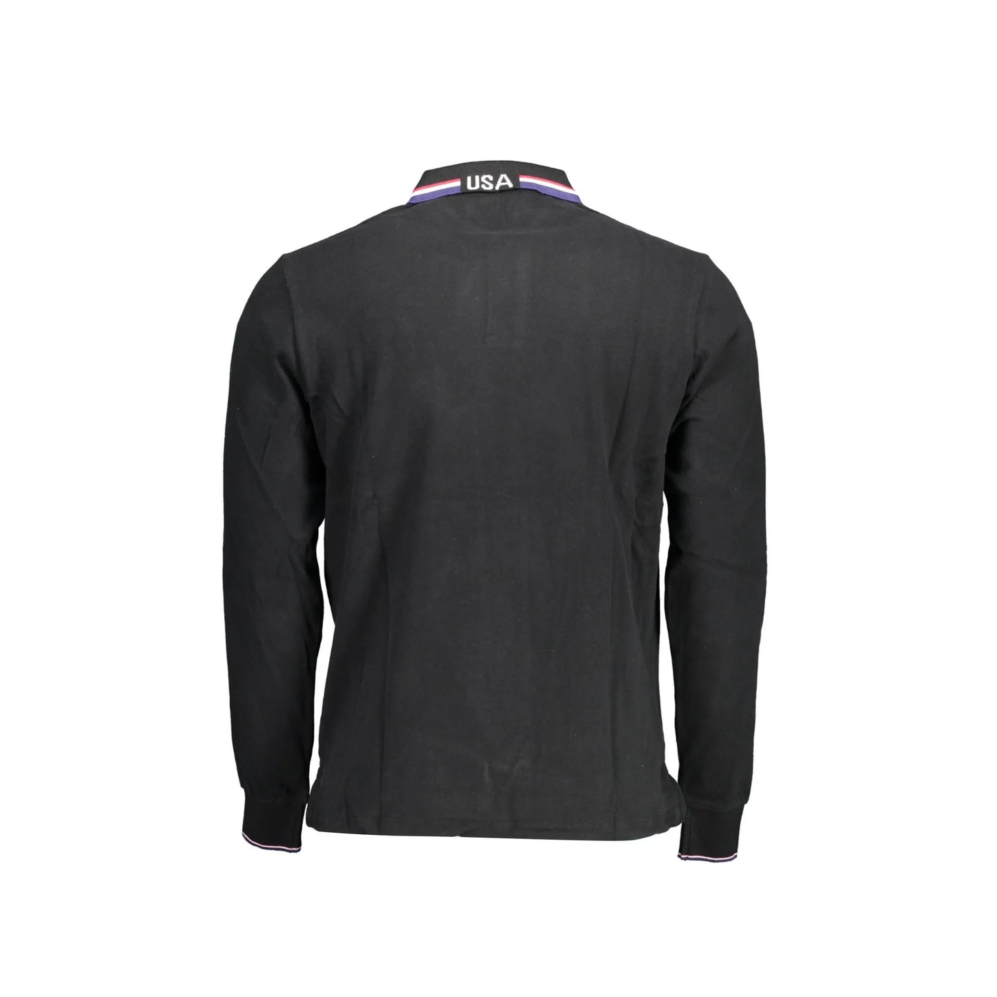 U.S. Polo Maniche Lunghe Uomo Nera Ricamo nero - vista 2