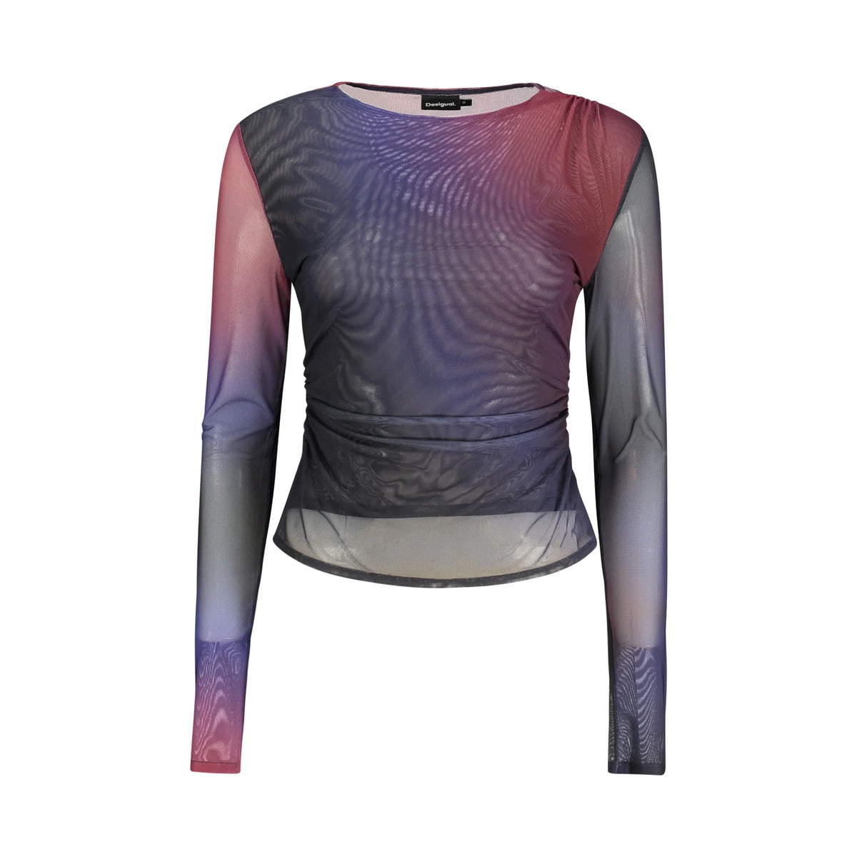 DESIGUAL T-SHIRT MANICHE LUNGHE DONNA BLU