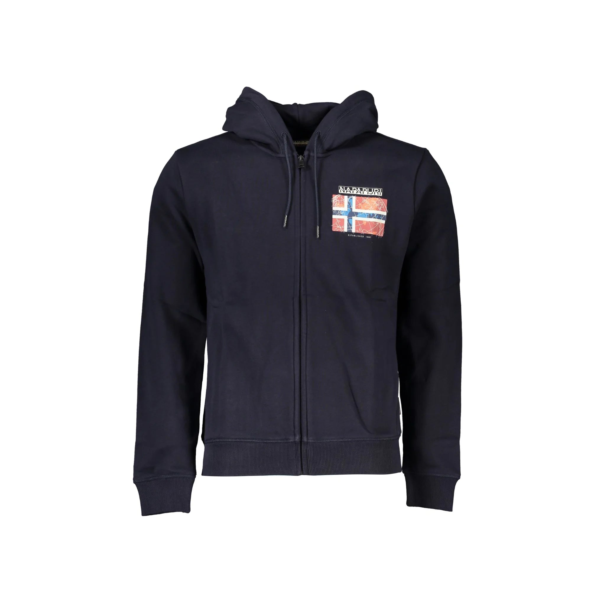 NAPAPIJRI FELPA CON ZIP UOMO BLU