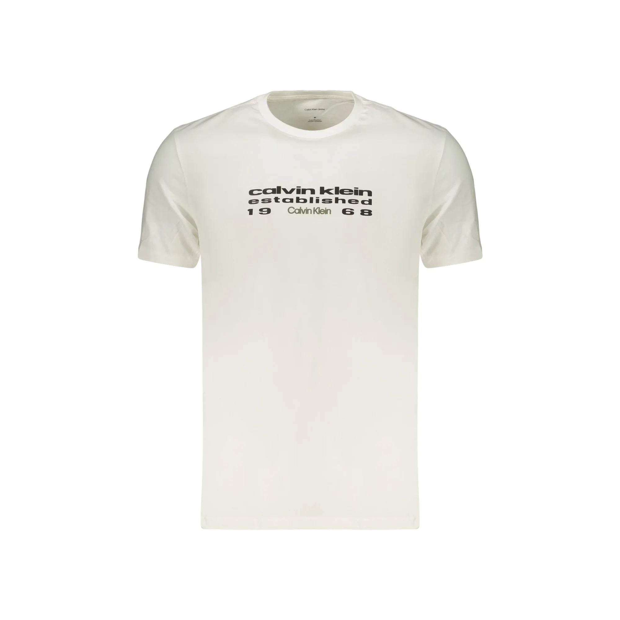 CALVIN KLEIN T-SHIRT MANICHE CORTE UOMO BIANCO