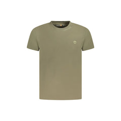 Timberland T-Shirt Maniche Corte Uomo Verde Ricamo